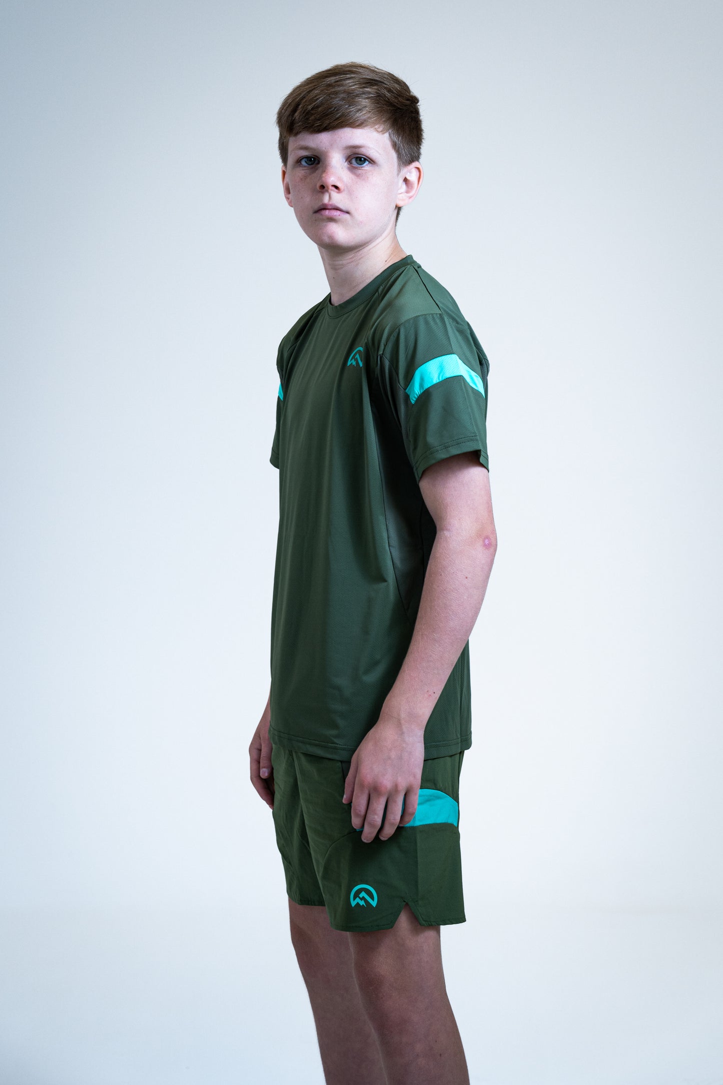 Junior SS25 Curve T-Shirt - Khaki/Alkaline