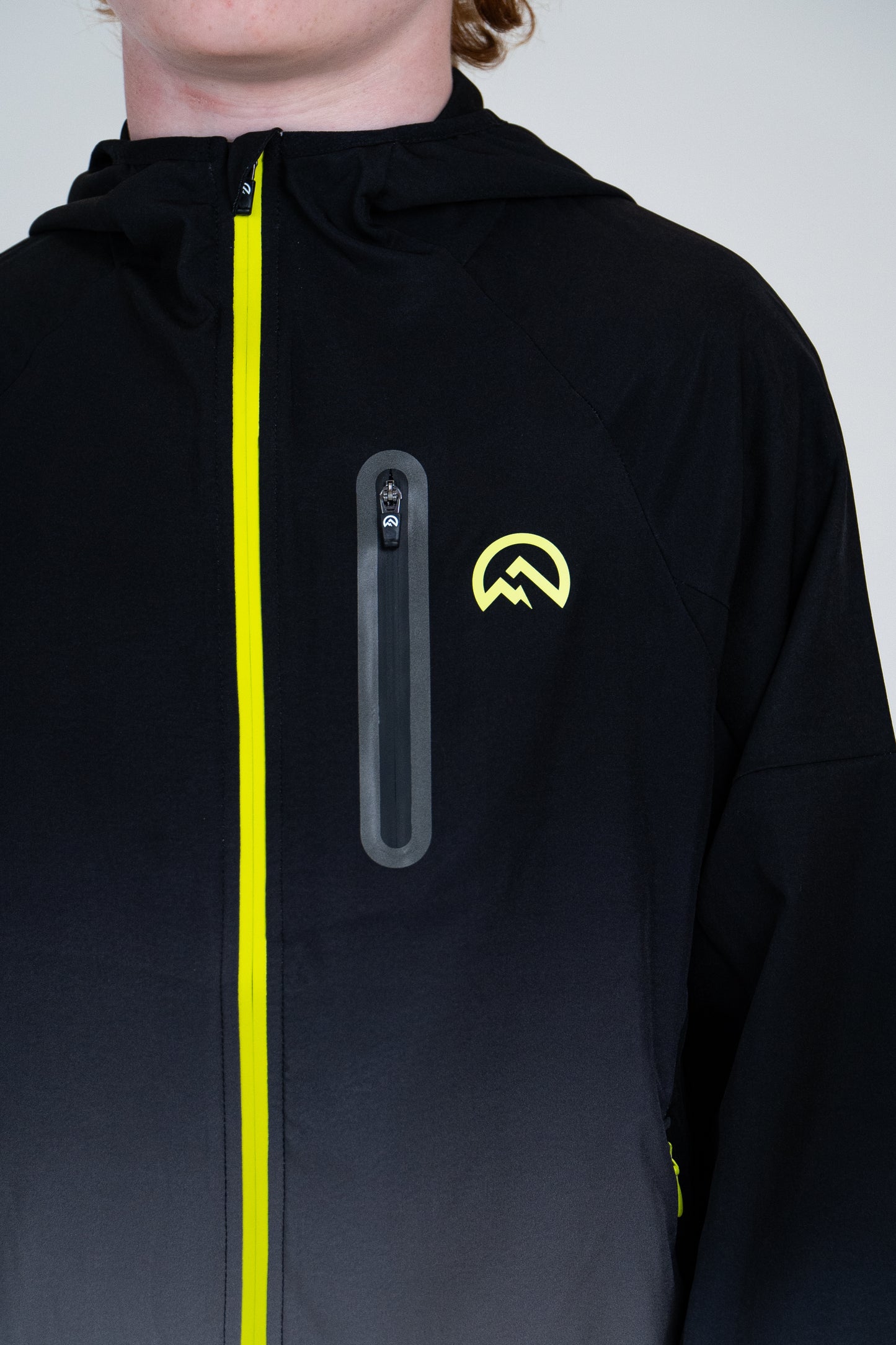 Junior SS Gradient Jacket - Black/Neon