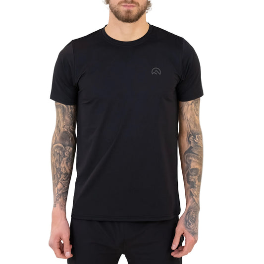 SS26 Left Chest Logo T-Shirt - Black/Black