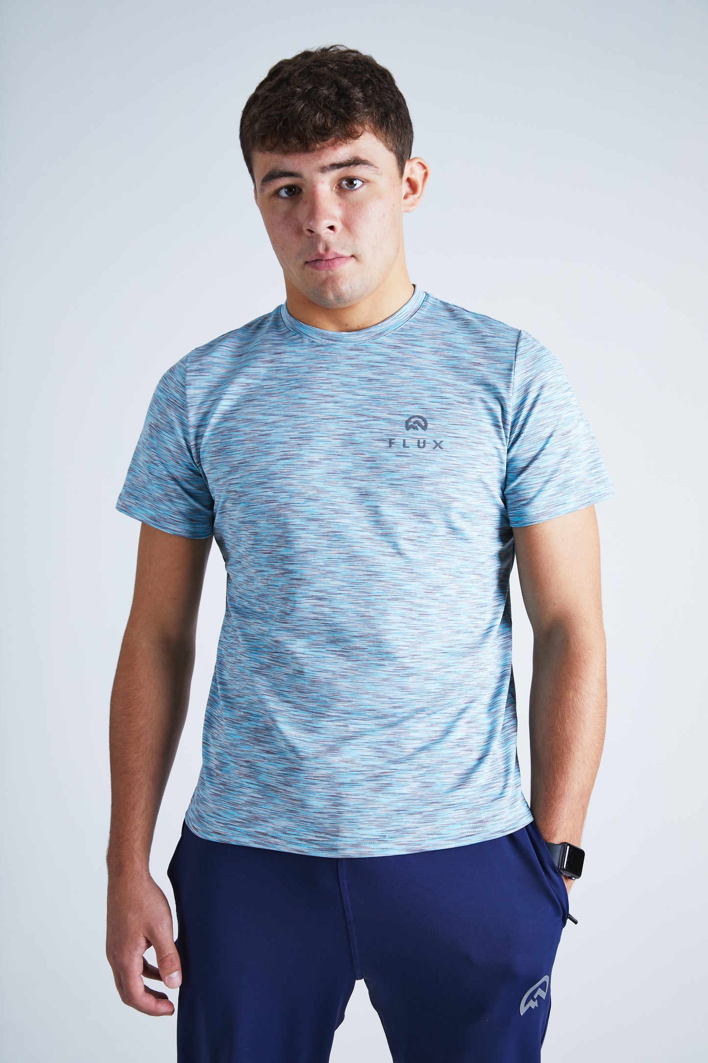 Multi T-Shirt - Silver/Blue