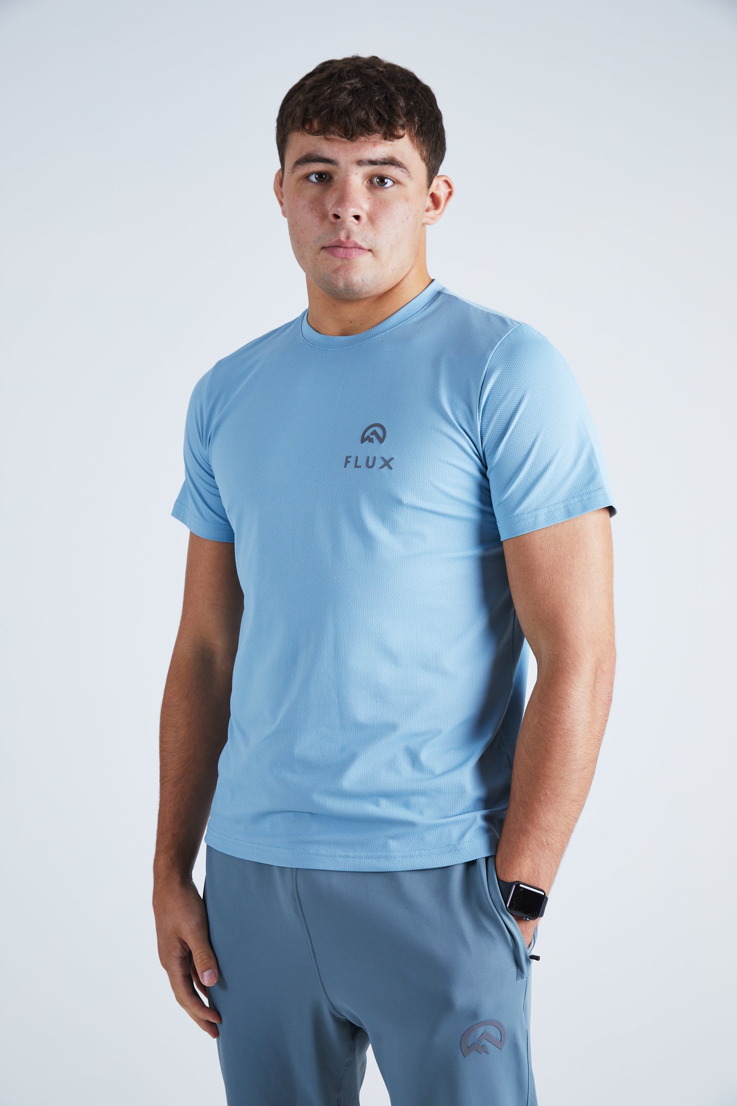 Left Chest Logo T-Shirt - Ice Blue