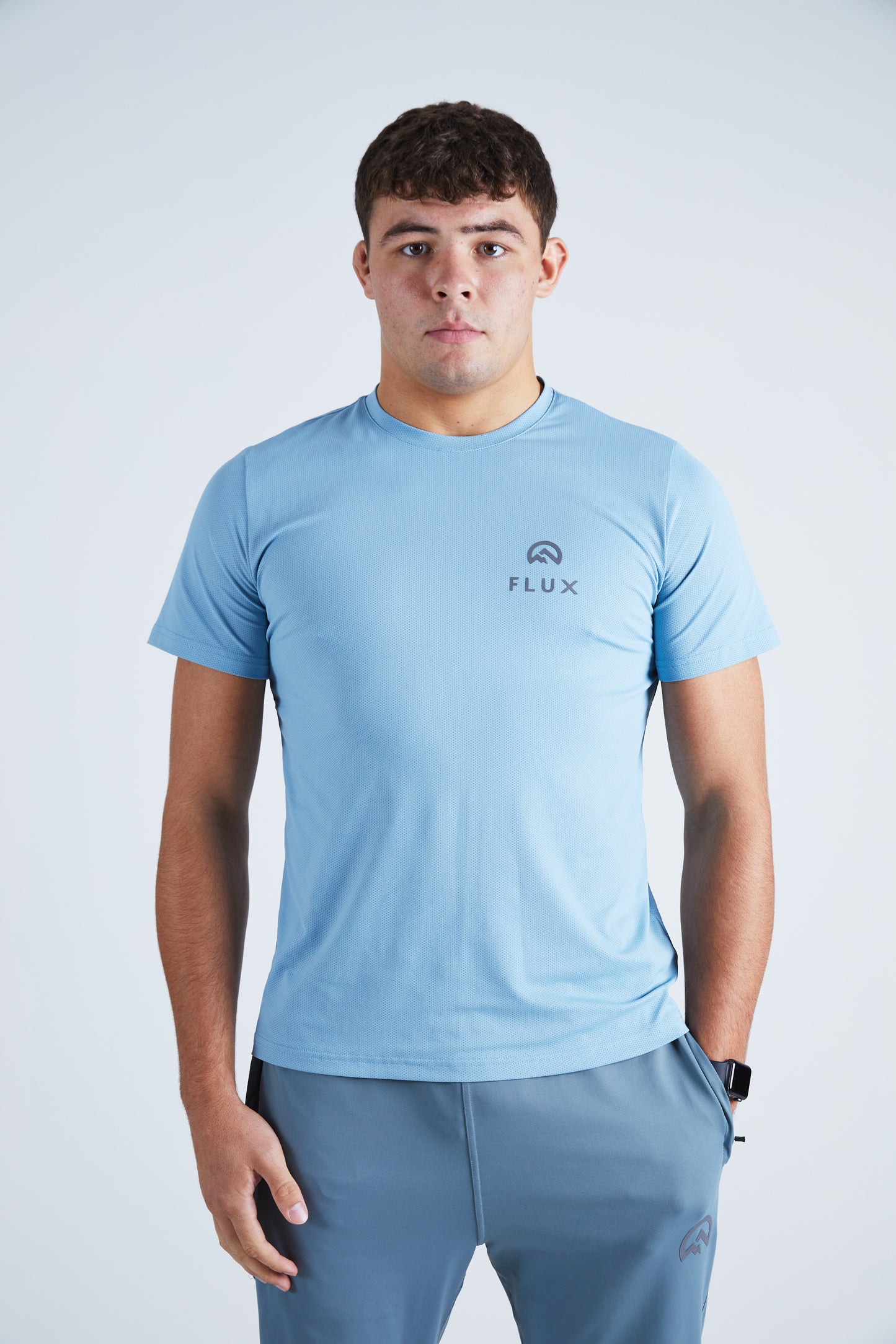 Left Chest Logo T-Shirt - Ice Blue