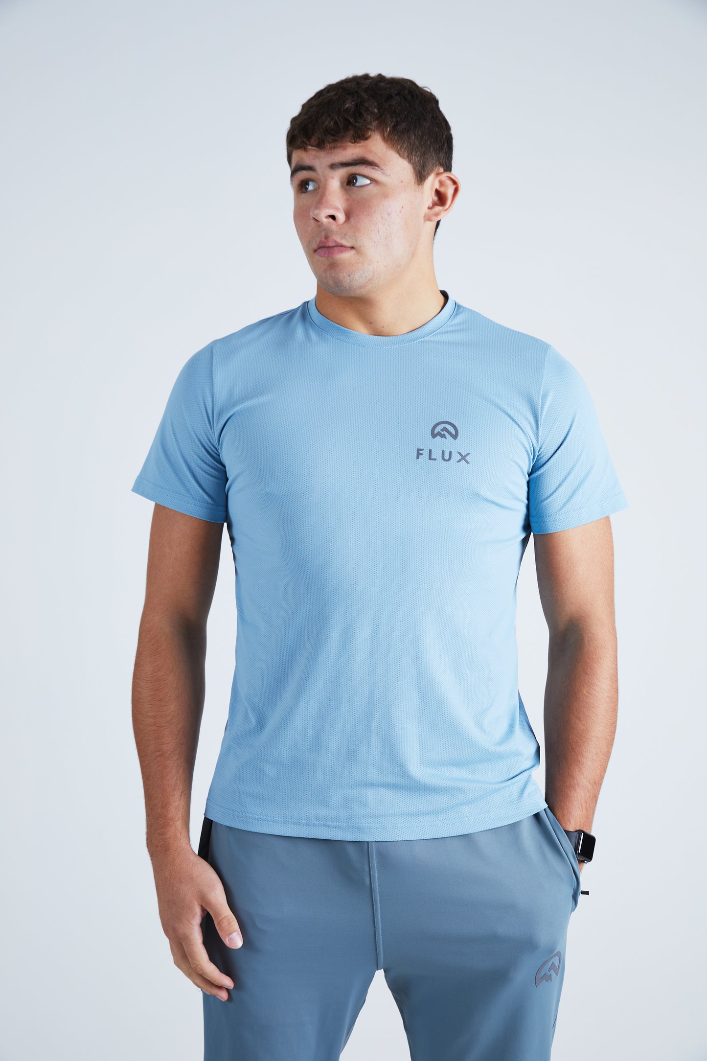 Left Chest Logo T-Shirt - Ice Blue