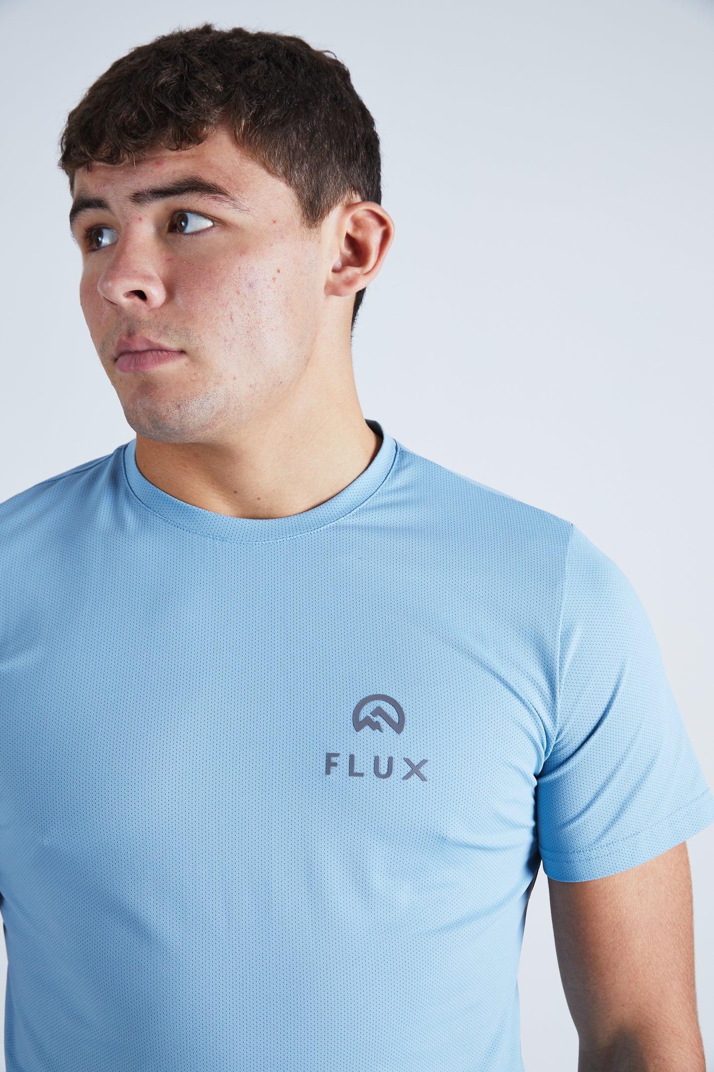 Left Chest Logo T-Shirt - Ice Blue