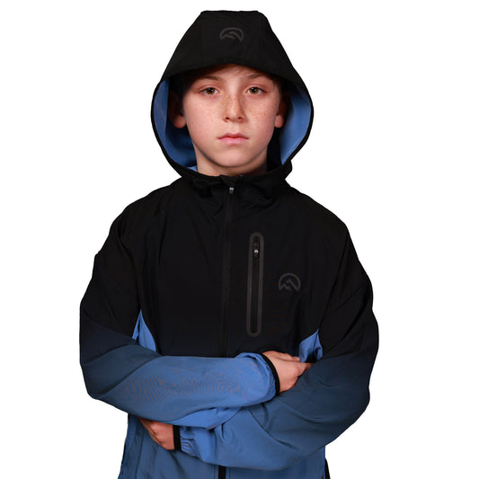 Junior SS26 Gradient Jacket - Black/Airforce