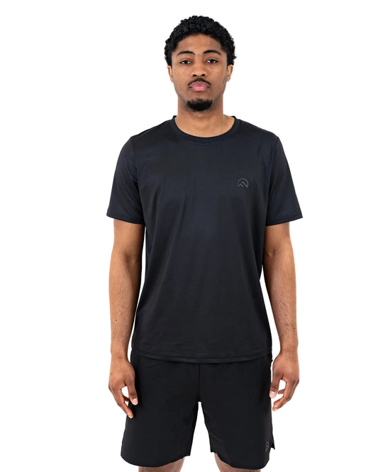 SS26 Left Chest Logo T-Shirt - Black/Graphite