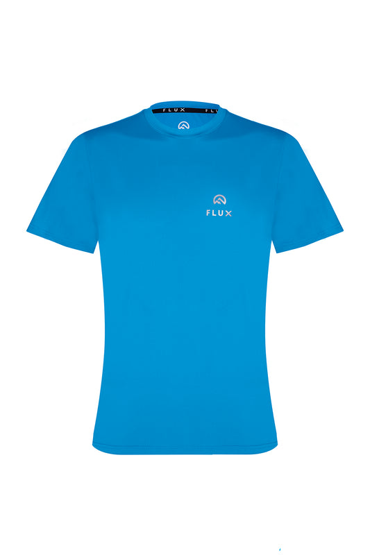 Left Chest Logo T-Shirt - Azure Blue