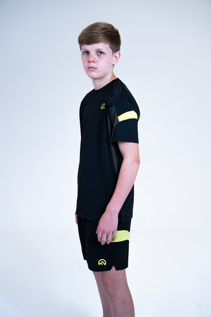 Junior SS25 Curve Shorts - Black/Neon