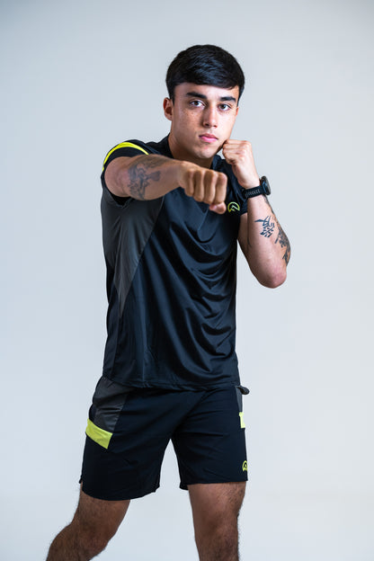 SS25 Curve Shorts - Black/Neon