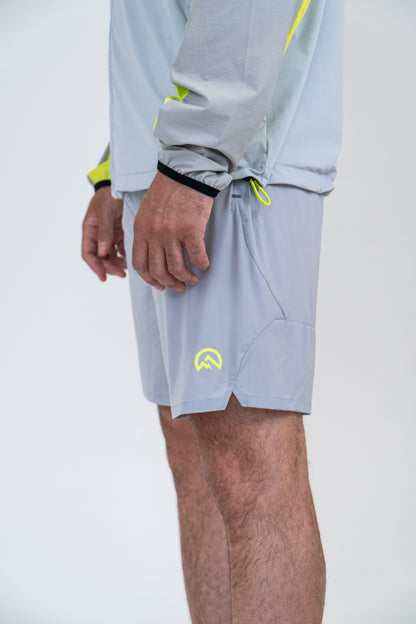 SS25 Versatility Shorts - Silver/Neon