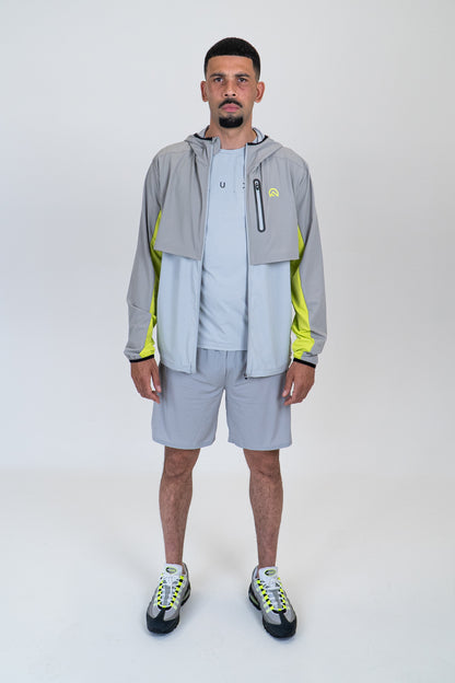 SS25 Graphic Logo T-Shirt - Silver/Neon