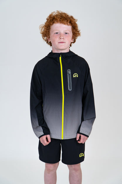 Junior SS Gradient Jacket - Black/Neon