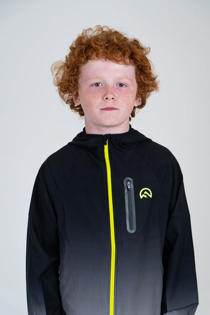 Junior SS Gradient Jacket - Black/Neon