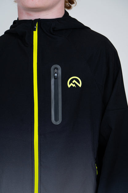 Junior SS Gradient Jacket - Black/Neon