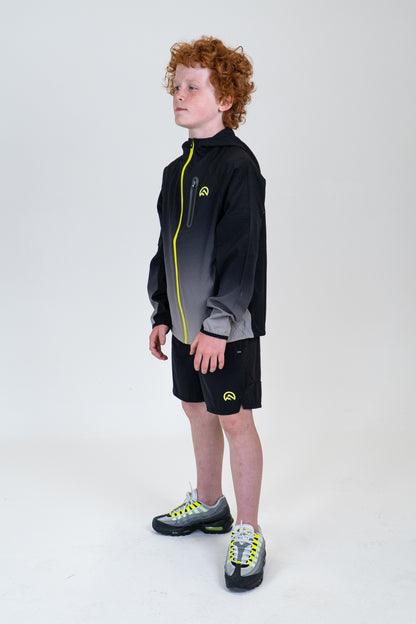 Junior SS Gradient Jacket - Black/Neon