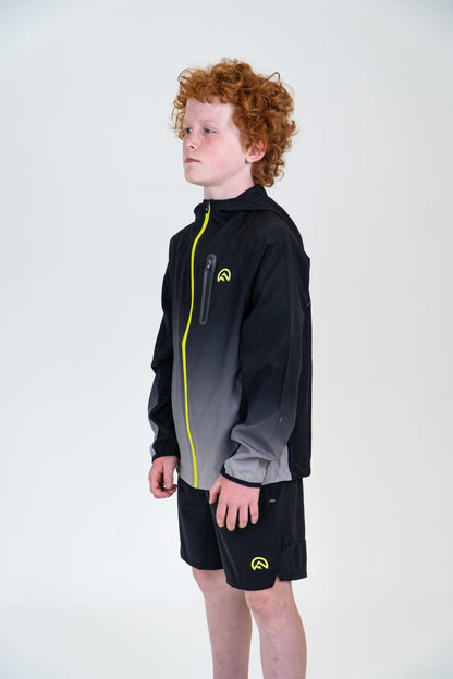 Junior SS Gradient Jacket - Black/Neon