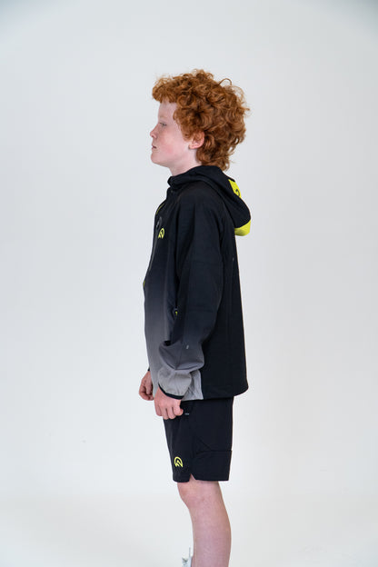 Junior SS Gradient Jacket - Black/Neon