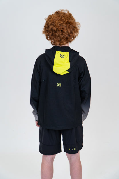 Junior SS Gradient Jacket - Black/Neon