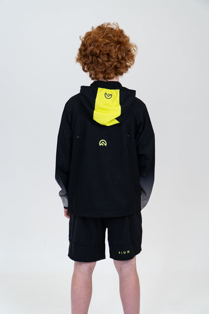 Junior SS Gradient Jacket - Black/Neon