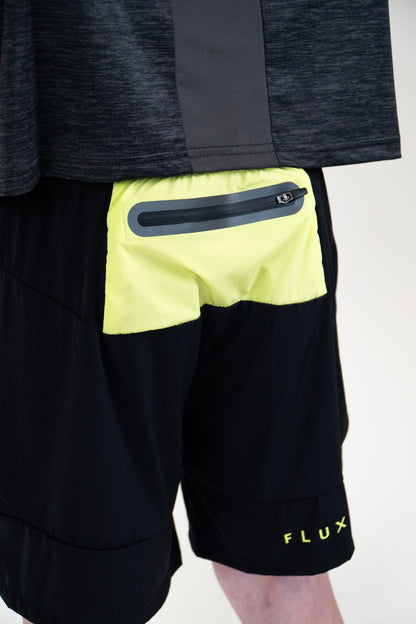 Junior SS25 Versatility Shorts - Black/Neon