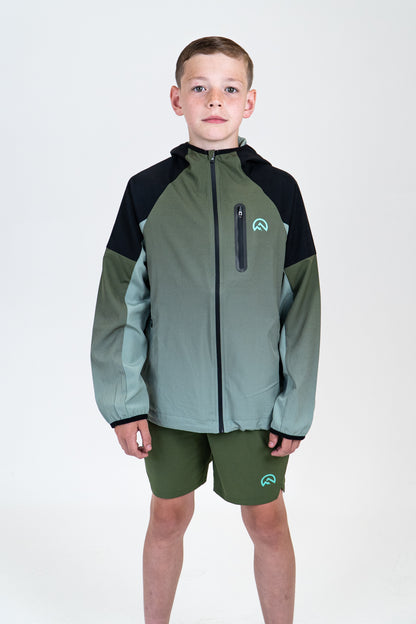 Junior SS25 Gradient Jacket - Khaki/Alkaline