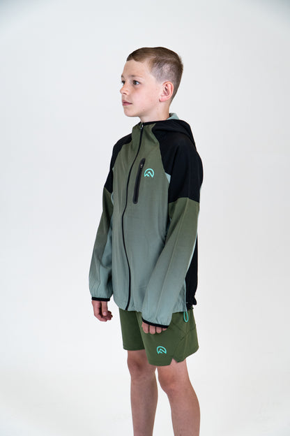 Junior SS25 Gradient Jacket - Khaki/Alkaline