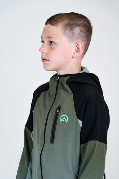 Junior SS25 Gradient Jacket - Khaki/Alkaline