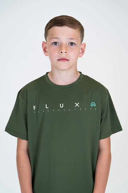 Junior SS25 Graphic Logo T-Shirt - Khaki/Alkaline