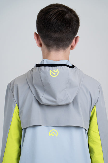 Junior SS25 Versatility Tracksuit Jacket - Grey/Neon