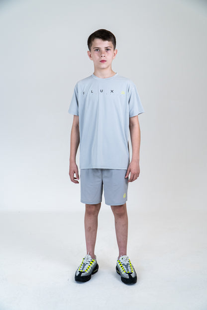 Junior SS25 Graphic Logo T-Shirt - Silver/Neon