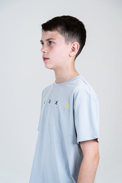 Junior SS25 Graphic Logo T-Shirt - Silver/Neon