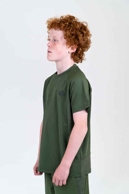 Junior SS25 Tech T-Shirt - Khaki