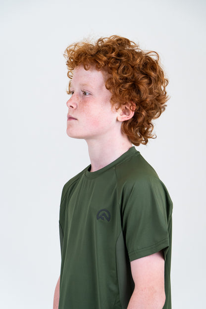 Junior SS25 Tech T-Shirt - Khaki