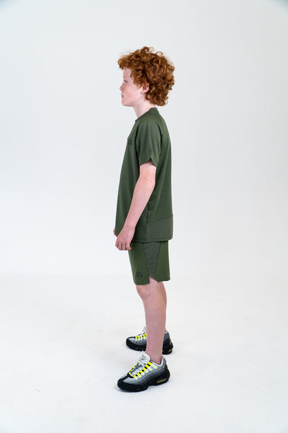 Junior SS25 Tech T-Shirt - Khaki