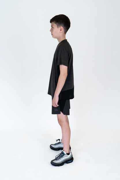 Junior SS25 Tech T-Shirt - Charcoal