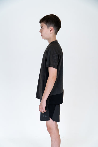 Junior SS25 Tech T-Shirt - Charcoal