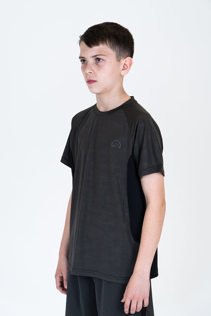 Junior SS25 Tech T-Shirt - Charcoal