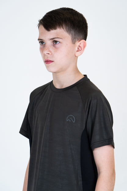 Junior SS25 Tech T-Shirt - Charcoal