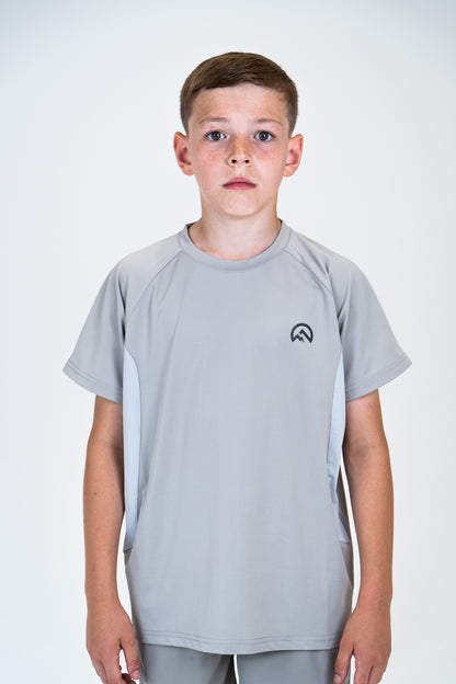 Junior SS25 Tech T-Shirt - Concrete