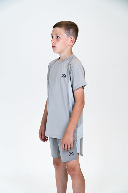 Junior SS25 Tech T-Shirt - Concrete
