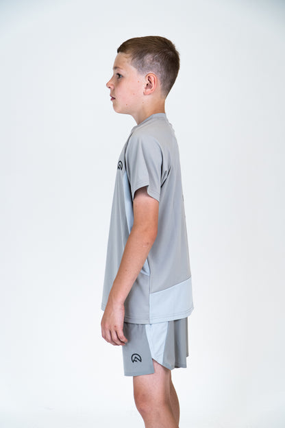 Junior SS25 Tech T-Shirt - Concrete