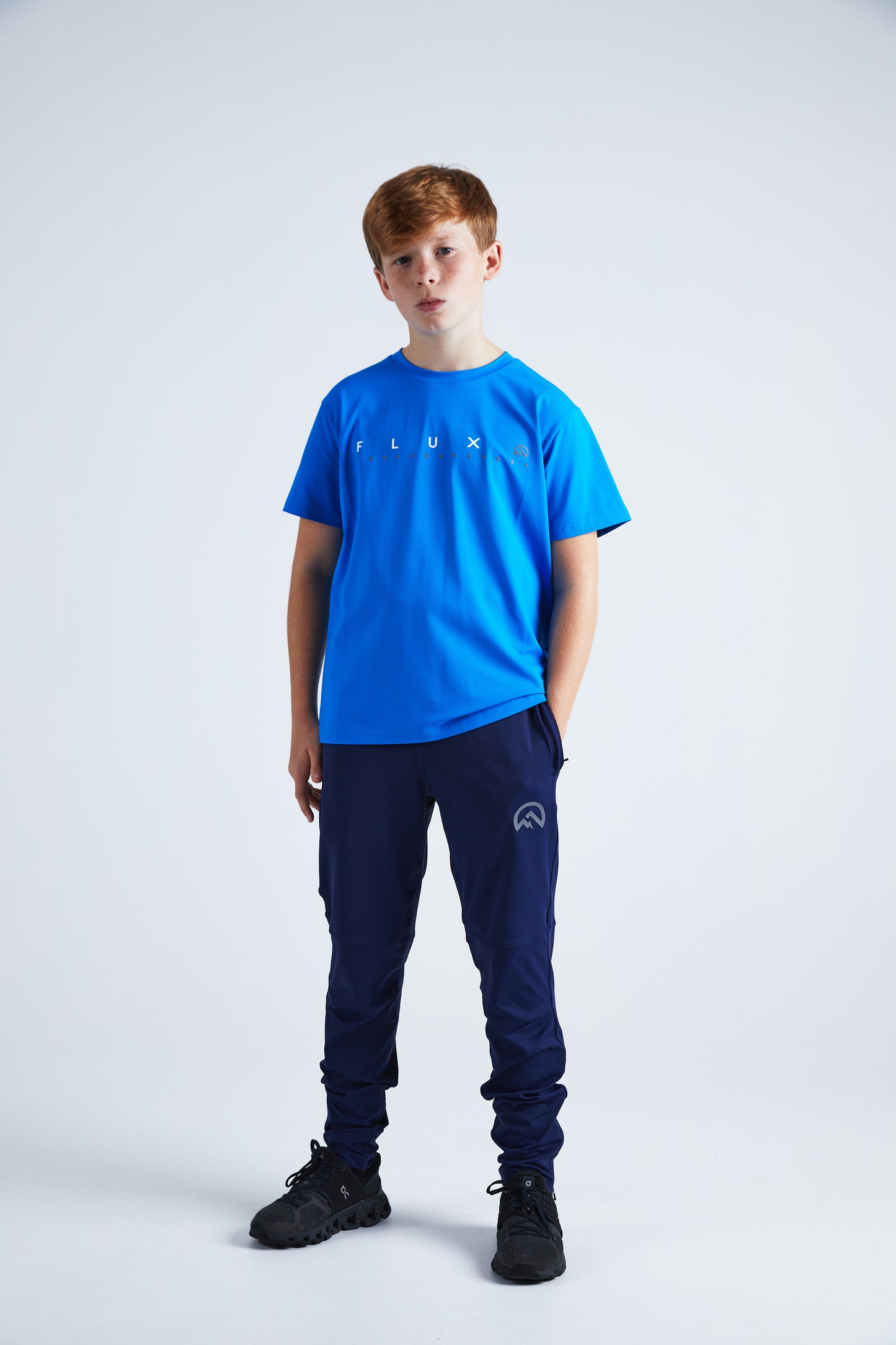Junior Graphic Logo T-Shirt - Azure Blue
