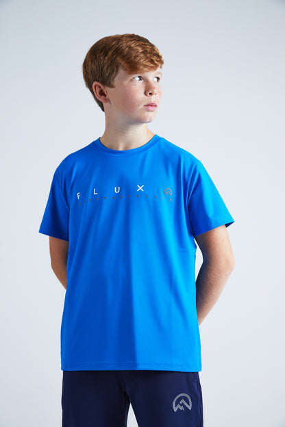 Junior Graphic Logo T-Shirt - Azure Blue