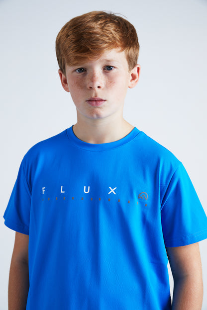 Junior Graphic Logo T-Shirt - Azure Blue