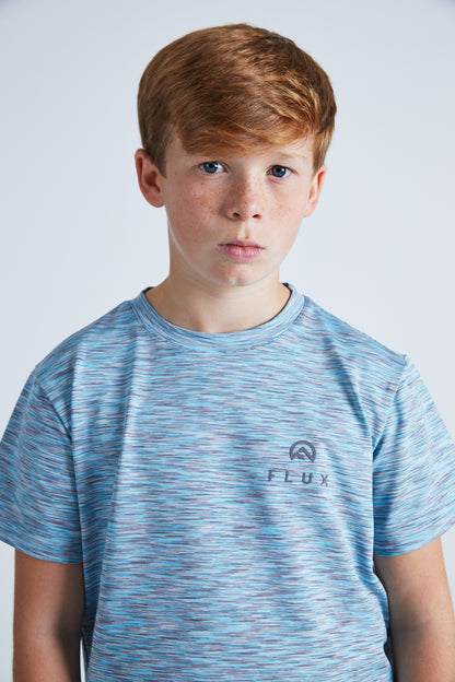Junior Multi T-Shirt - Silver/Blue