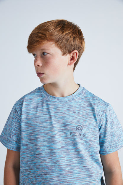 Junior Multi T-Shirt - Silver/Blue