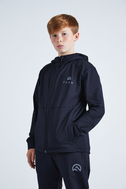 Junior Premium Tracksuit Jacket - Black