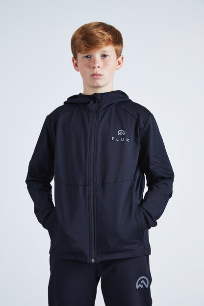 Junior Premium Tracksuit Jacket - Black