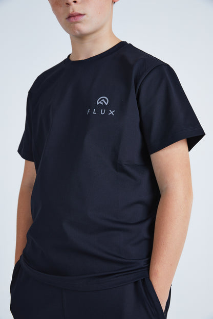 Junior Left Chest Logo T-Shirt - Black
