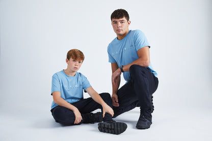 Junior Graphic Logo T-Shirt - Ice Blue